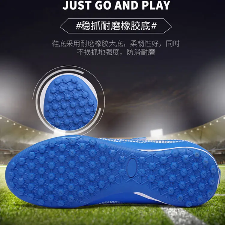 China OEM  ODM Service  Microfiber Leather Waterproof Outdoor Turf Soccer Shoes For Boys Girls