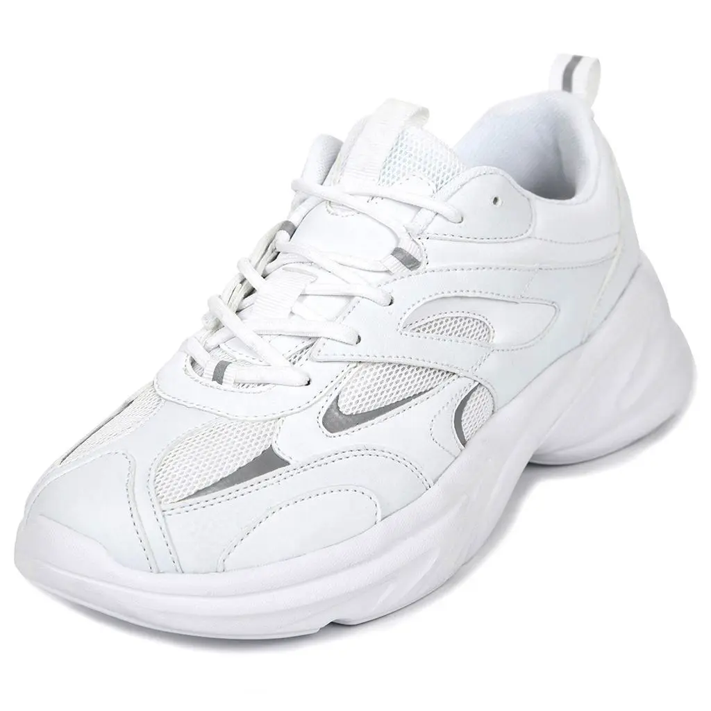 China High Quality Lace-up Fashion White Comfortable Zapatos Casual Women Men Sport Shoes Featured Image